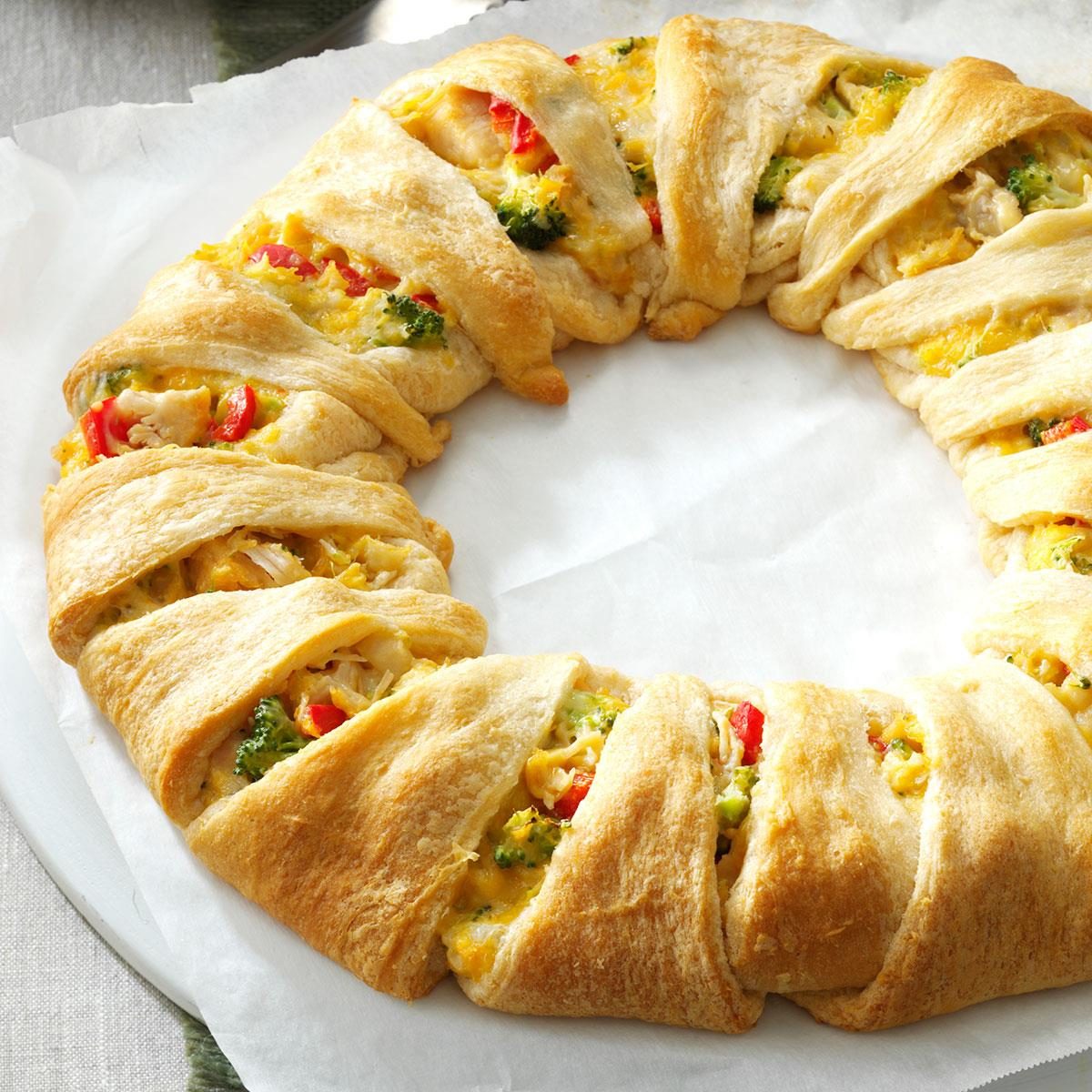 Chicken Crescent Wreath