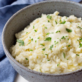 Cauliflower Mashed Potatoes with Parmesan