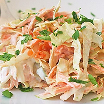 Coleslaw with Turmeric Dressing