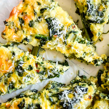 Crustless Spinach Quiche