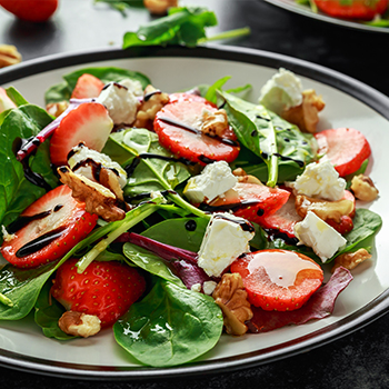 Strawberry Walnut Spinach Salad